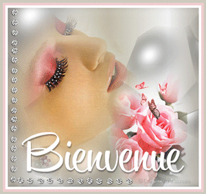 Gif animé bienvenue femme